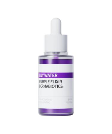 Ph. Hubby Lily Water Purple Elixir Dermabiotics Serum Brightening & Radiance Booster Probiotic Essence for Dewy Glow Skin (45ml / 1.52 fl. oz)
