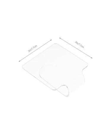 Didiseaon 2pcs Nail Palette Acrylic Nail Display & Cosmetic Palettes for Nail Art Eyeliner Eyeshadow & Cake Decoration | 7.7x7.7x2.7cm Transparent Design Ideal for DIY & Professional Use - Buy Online on GoSupps.com