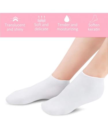 rongweiwang 3 Pairs Moisturizing Socks Foot SPA Pedicure Socks Exfoliating Anti-Drying Sock Repair Heel Protector for Woman L - Buy Online on GoSupps.com