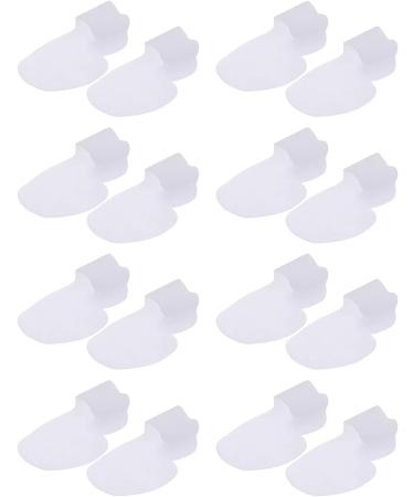 Set of 7 Silicone Protectors for Big Toe Overlapping and Nail Alignment - Orthotic Toe Separators for Women - White Petal Cushion Correctors - Buy Online on GoSupps.com