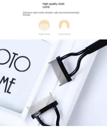 Shop Foldable Eyelash Curler with Metal Teeth - Black Eyelash Separator for Perfect Makeup - Buy Online on GoSupps.com