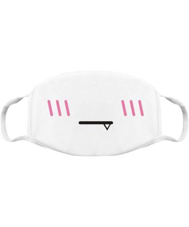 QZQ HOME Unisex Cute Anime Mouth Mask - White Kawaii Anti Dust Face Cover - Buy Online on GoSupps.com