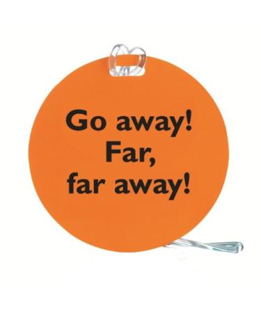 Travel Smart Attitude Tag Orange