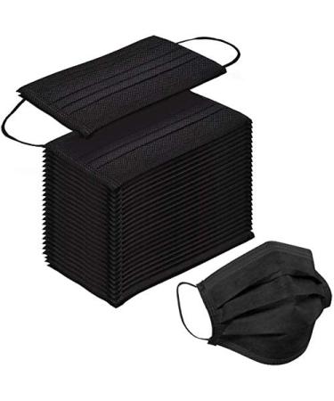 Jumbl Disposable Face Masks | Pack of 100 | Black
