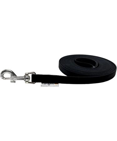 Biothane Tug Line for Medium/Large Dogs - 16mm Dog Leash (1m 3m 5m 10m 15m) - 5m with Hand Loop in Black | Durable & Waterproof - Buy Online on GoSupps.com