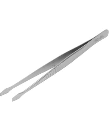Flat Tweezers for PCB Soldering & Arc Welding | Alloyed Steel Long Handle Straight & Curved Design - Buy Online on GoSupps.com