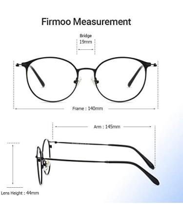 Firmoo Blue Light Blocking Reading Glasses for Women Round Computer Reader Glasses Reduce Eye Strain Fatigue Black 0.0 x - Buy Online on GoSupps.com