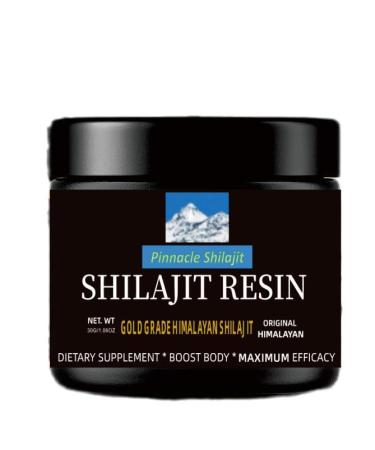 Pinnacle Premium Gold Grade Shilajit Resin 100% Himalayan Shilajit from Gilgit Baltistan Potent Natural Energy Focus & Immune Support Ancient Ayurvedic Vitality Supplement - 30g 1.06 Ounce (Pack of 1)