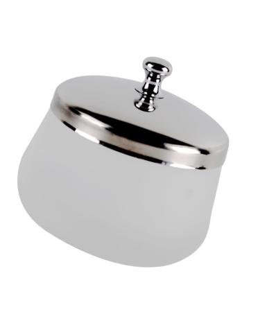 VICASKY Gobelet Pour Rincer Vernis Ongles Verre Rond Couvercle Acier Inoxydable Pour Nail Art Accessoire De Manucure