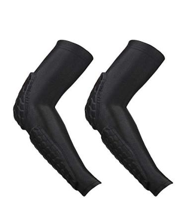GUOZI Arm Elbow Sleeves, 2 Pack Honeycomb Crashproof Arm Elbow Pads for Youth Adult Sports Football Basketball Volleyball Small - Buy Online on GoSupps.com