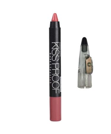 ZJchao MENOW Waterproof Lipstick Long-Lasting Glossy Moisturizing Cosmetic for a Charming Makeup Look 19 Colors (15 Nude Pink)