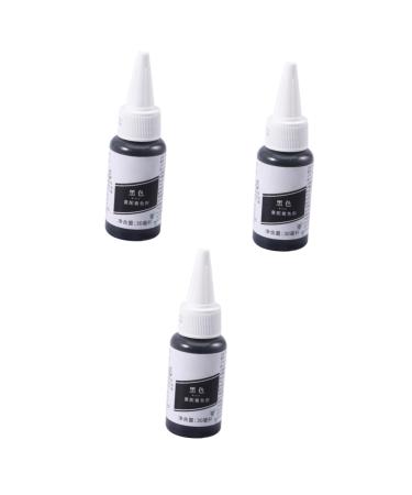 POPETPOP 3pcs Valid Fondant Coloring Gel Food Coloring Baking Coloring Food Coloring Gel Cake Fudge mediumx3pcs Blackx3pcs