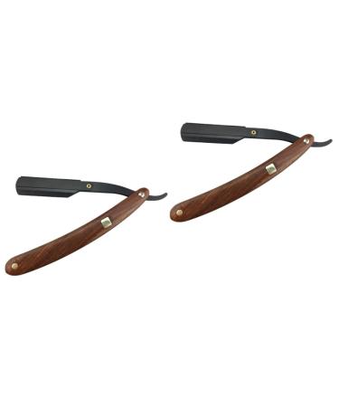 Angoily 4 Pieces Metal Razor Safe Razor Manual Shaver For Men Bamboo Man Manual