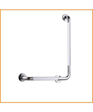Grab Bars for Bathtubs and Showers Stainless Steel L Type Grab Rail Bathroom Handrail Safety Support Grab Bar with Anti-Slip Grip f