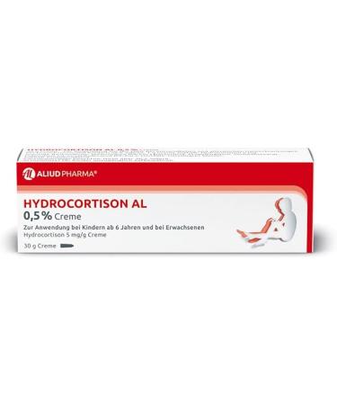 Aliud Pharma Hydrocortisone AL 0.5% Cream - 2 x 30g Double Pack for Inflammatory & Allergic Skin Reactions | Fast International Shipping - Buy Online on GoSupps.com