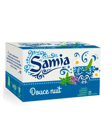 Infusion douce nuit verveine camomille Tilleul argent 20 sachet sachets 32 g + sticker marque Maolo