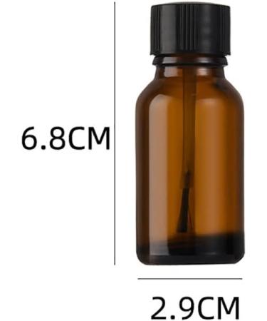 Buy JIHUOO 5-Piece Glass Nail Polish Bottles (15ml) with Brush | Empty Nail Polish Containers for DIY Manicures International Shipping Available - Buy Online on GoSupps.com
