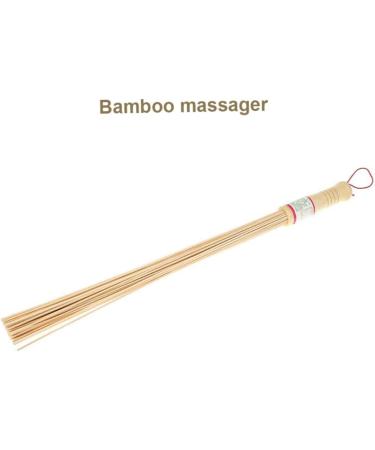 Bamboo Massage Stick with Lanyard - Handheld Manual Massage Tool for Relaxation & Therapy | Shop Internationally - Buy Online on GoSupps.com