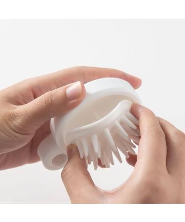 Buy Silicone Scalp Massage Device & Shampoo Brush - White Scalp Massager for Ultimate Hair Care - Buy Online on GoSupps.com