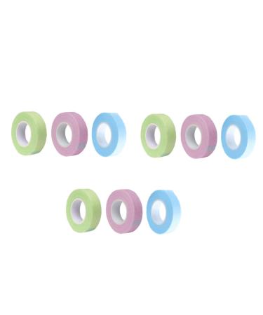 minkissy 12 Rolls Lash Tape Foam Grip Tape Adhesive Eyelash Tape Girls Accessories Breathable Eyelash Tapes Accessories for Girls with Hole Non-Woven Fabric Eye Patch