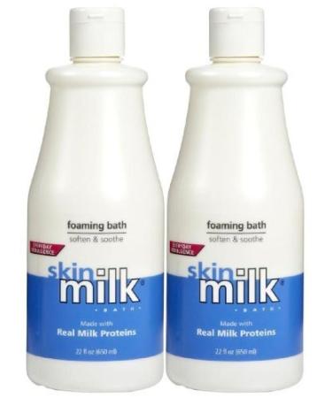 skinMilk Foaming Bath, 22 oz, 2 pk