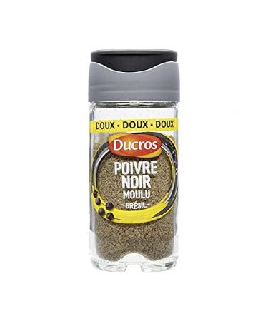 Ducros Sweet Brazil Ground Black Pepper with Freshness Cover 32g (Pack of