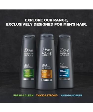 Do.vee Men+Care Thick & Strong 2in1 Shampoo & Conditioner - 340ml | Worldwide Shipping - Buy Online on GoSupps.com