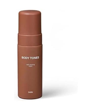 Body Tones Self-tanning mousse self-tanned moisture and anti-aging self-tanned mousse natural browning (155 ml (1-pack) dark)