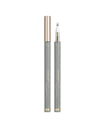 3D Lifelike Ultra-fine Liquid Lower Eyelash Pen Matte Gray Eyeliner Highlighter Brown Smooth Lasti Pencil Pen Eyeliner H9Q0 Long 101 # Gray Black 0.8g