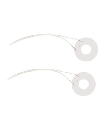 Beavorty 2pcs Utensils Hair Curling Iron Rollers Hair Curlers Appliance Repair Ceramic Coil Mechanic Tools Hair Waver Hairdressing Ceramic Coil Ceramic Coil Replacement Hot Rings 9.5X2.5CM White