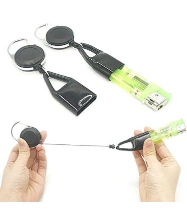 Vogely 10Pcs Silicone Lighter Holder Sleeve Clip Lighter Protective Cover Smoking Accessories with Retractable - Buy Online on GoSupps.com