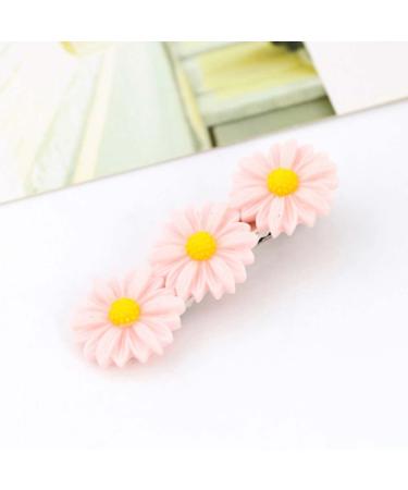Uonlytech 10pcs Daisy Flower Hair Clips - Beach Wedding Hair Accessories for Women - Pink Hawaii Flower Barrettes - Buy Online on GoSupps.com
