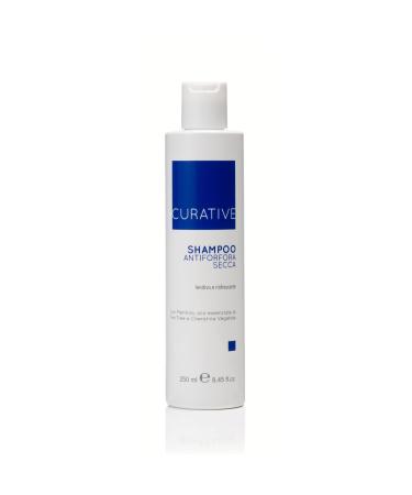 Curative Shampooing anti-formation Secche Shampoing pour cheveux avec Menthol huile de th et de la k ratine v g tale Shampoing Lenictif et Rafra chissant Contraste la for t Secche 250 ml