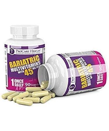 ProCare Health Bariatric Multivitamin Capsule with 45mg Iron - 90ct Bottle - Buy Online on GoSupps.com
