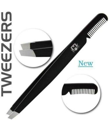 Haryali London Eyebrow Tweezers Set | Stainless Steel Beveled Design for Hair Removal Ingrown Hair & Eyelash Extensions - Perfect for Women - Buy Online on GoSupps.com