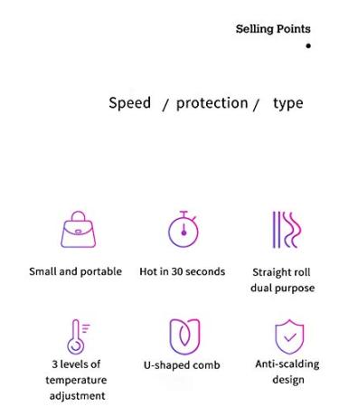 Professional 3 in 1 Hair Straightener & Curler - Adjustable Temperature Flat Iron & Hot Comb for Effortless Styling - Buy Online on GoSupps.com