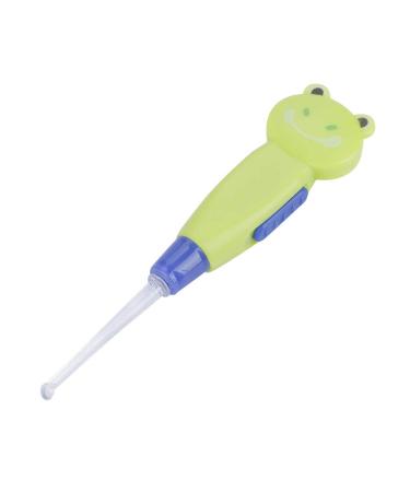 Cute Cartoon LED Flashlight Earpick Earwax Remover ABS Sanitary Flashlight Function for Baby Care (Green Style - Buy Online on GoSupps.com
