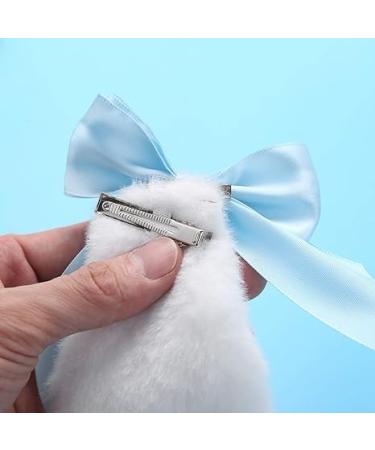 Blue Bunny Plush Lop Ears Hair Clip for Girls | Cute Rabbit Furry Hair Accessories | Cosplay Headwear & Easy Wear Clips - Buy Online on GoSupps.com