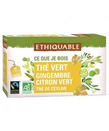 Epicerie sal e Ethical Green Tea Ginger Lime 36 g Pack of 4