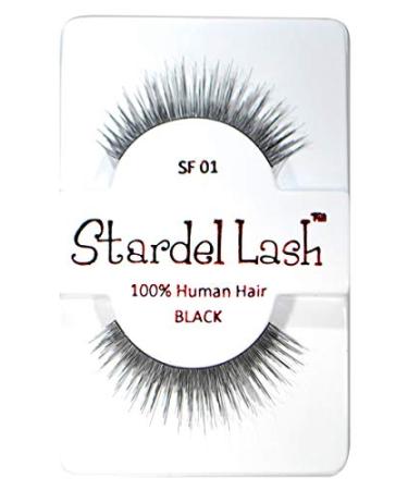 Stardel False Eyelashes #SF01 - Pack of 6 | High-Quality Synthetic Lashes - Buy Online on GoSupps.com