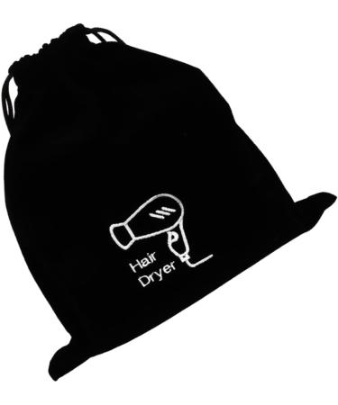 BIUDECO 2pcs Flannel Hair Dryer Bag Hair Dryer Drawstring Bag Hair Tool Travel Bag Drawstring Pouch Black - Buy Online on GoSupps.com