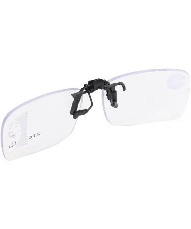 Senior Clip-On Glasses | Multifocus Reading Glasses for Clear Vision & Eye Protection - Ideal for Daily Use (2#+250) - Buy Online on GoSupps.com