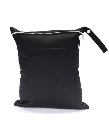 Egurs reusable wetbag wet bag diaper bag for baby diapers dirty clothes and other accessories Black