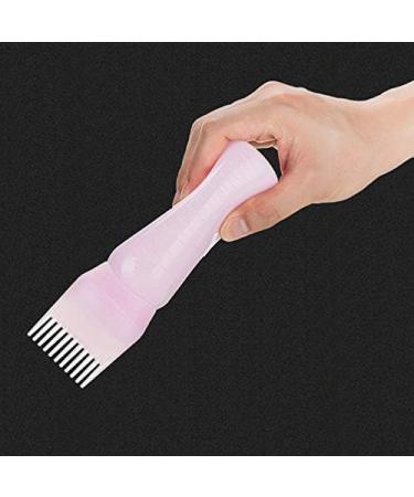 120ML Toothed Dry Shampoo Pot Hair Oil Applicator Bottle Hair Dye Perm Hairdressing with Scale Perm Hair Dye Bottle Squeeze Root Bottle Hair Dye Brush Bottle (Pink) - Buy Online on GoSupps.com