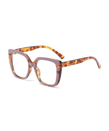 Blue Light Blocking Glasses - Fashion Cat Eye Fake Eyeglasses Anti UV Ray Computer Gaming Glasses for Women Men (Purple)