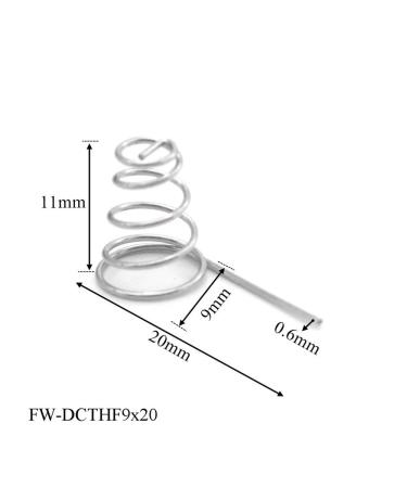 Buy 5pcs AA Battery Coils Spring Contact Plates - Nickel Wire Springs | FW-DCTHF9X20 - International Shipping Available - Buy Online on GoSupps.com