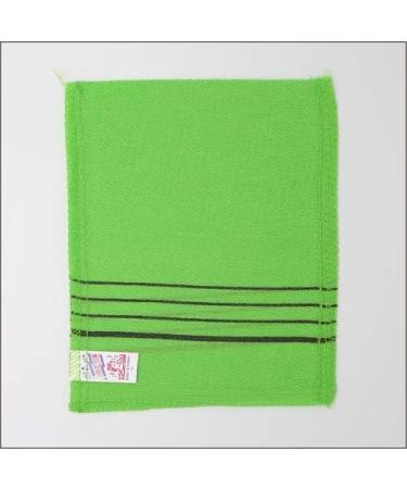 JSA Korean Exfoliating Mitt 3pcs/Pack - Green - Body Scrub Bath Mitten - Remove Dead Skin - Genuine Exfoliation - Buy Online on GoSupps.com