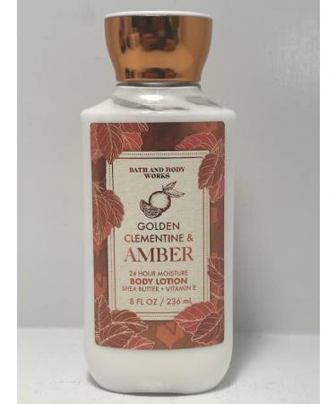 Bath and Body Works Golden Clementine & Amber 24 Hour Body Lotion 8 Ounce Full Size