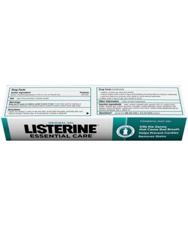 LISTERINE Essential Care Toothpaste Gel 4.20 oz (Pack of 12) - Oral Care Bundle - Buy Online on GoSupps.com