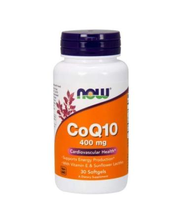 Now Foods CoQ10 400 mg 30 Softgels